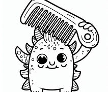 A monster and a comb