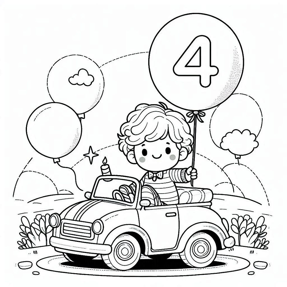 A birthday car