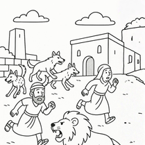 דף צביעה מכת ערוב מתוך עשר מכות מצרים להדפסה לפסח