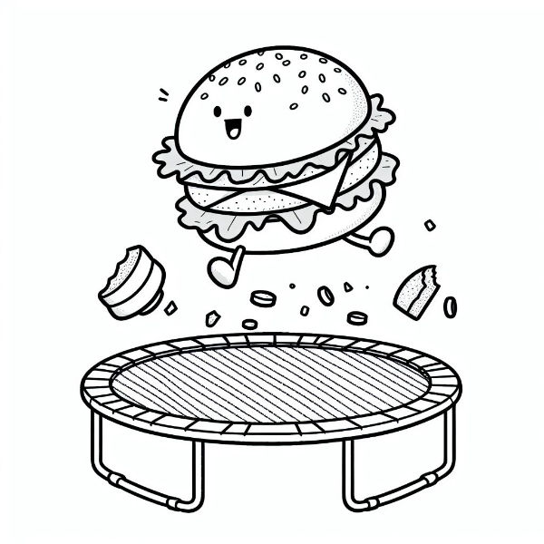 A bouncy burger