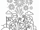 Israel Celebrates 78 Coloring Page