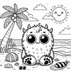 A monster at the beach