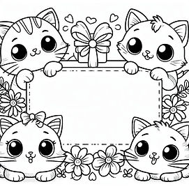 כרטיס ברכה חתולים