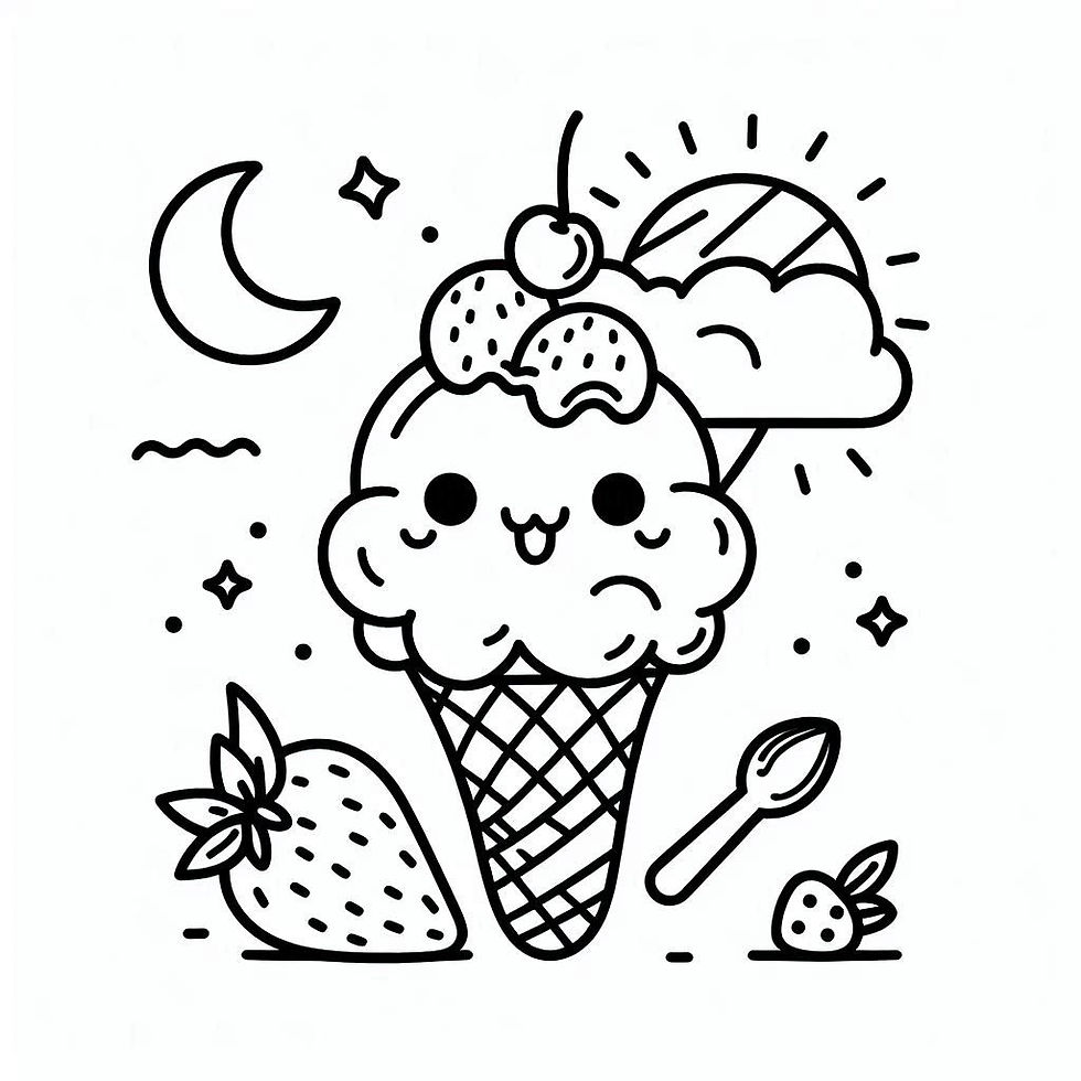 Strawberry ice cream