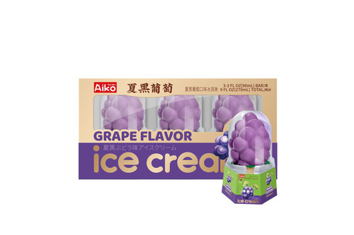 Aiko Garden Grape Flavored Ice Cream8boxes*3bags*90ml | Ler V Group