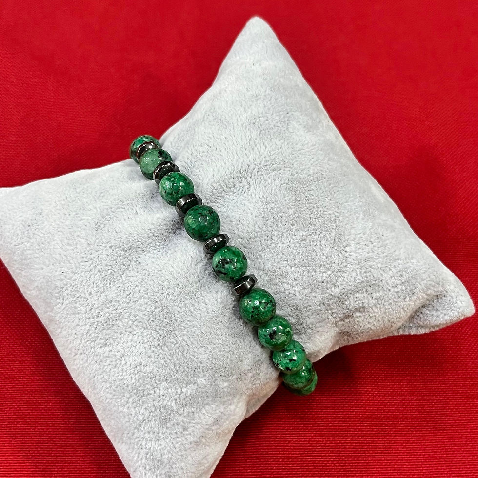 Küçük resim: Yeşil Krizopal Unisex Bileklik