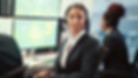control-room-woman-portrait-with-headset-by-screen-monitor-weather-patterns-climate-office