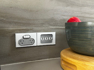 USB double power point installed above a kitchen bench in Gordon.