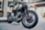 Schwarzes Motorrad