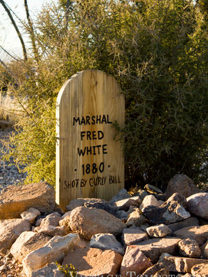 October 28, 1880 Marshal Fred White Shot By Curly Bill Brocius