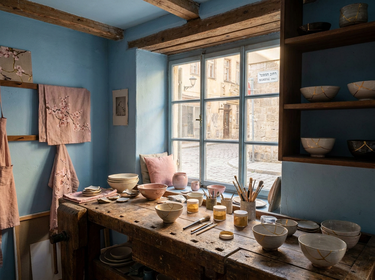 Kin Studio interior on Hamifal Street, Florentin