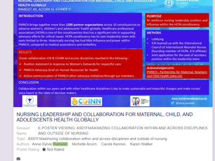 NURSING LEADERSHIP AND COLLABORATION FOR MATERNAL CHILD AND ADOLESCENTS HEALTH GLOBALLY