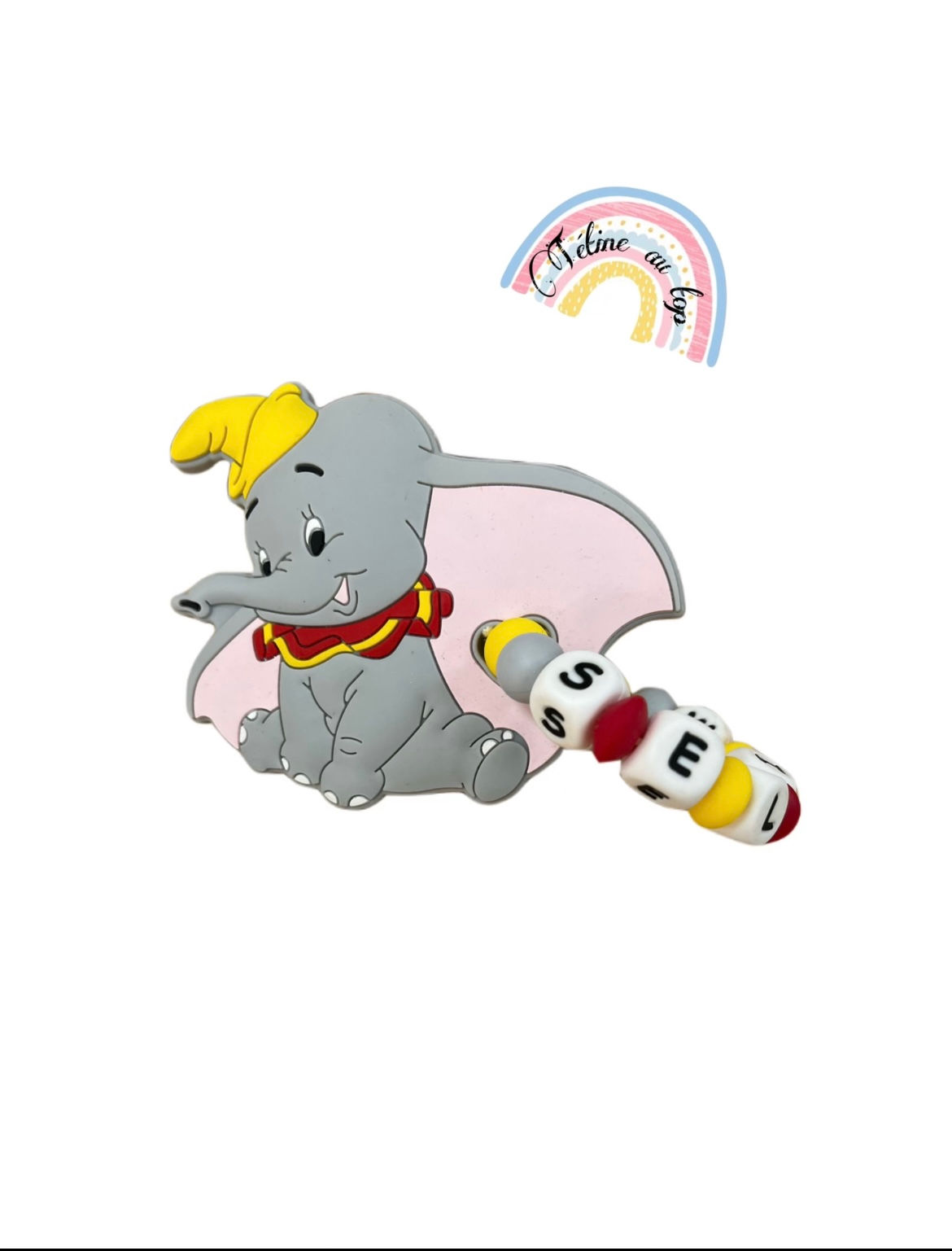 Hochet de dentition éléphant 