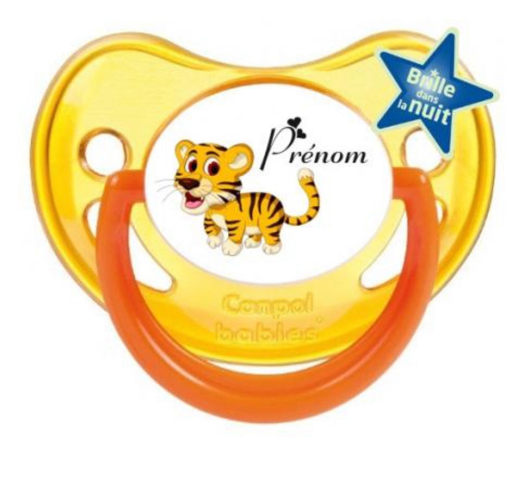 Sucette tigre baby boy ana