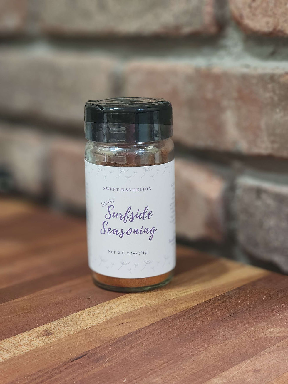 Thumbnail: Jar of Sweet Dandelion Sassy Surfside Seasoning-front view