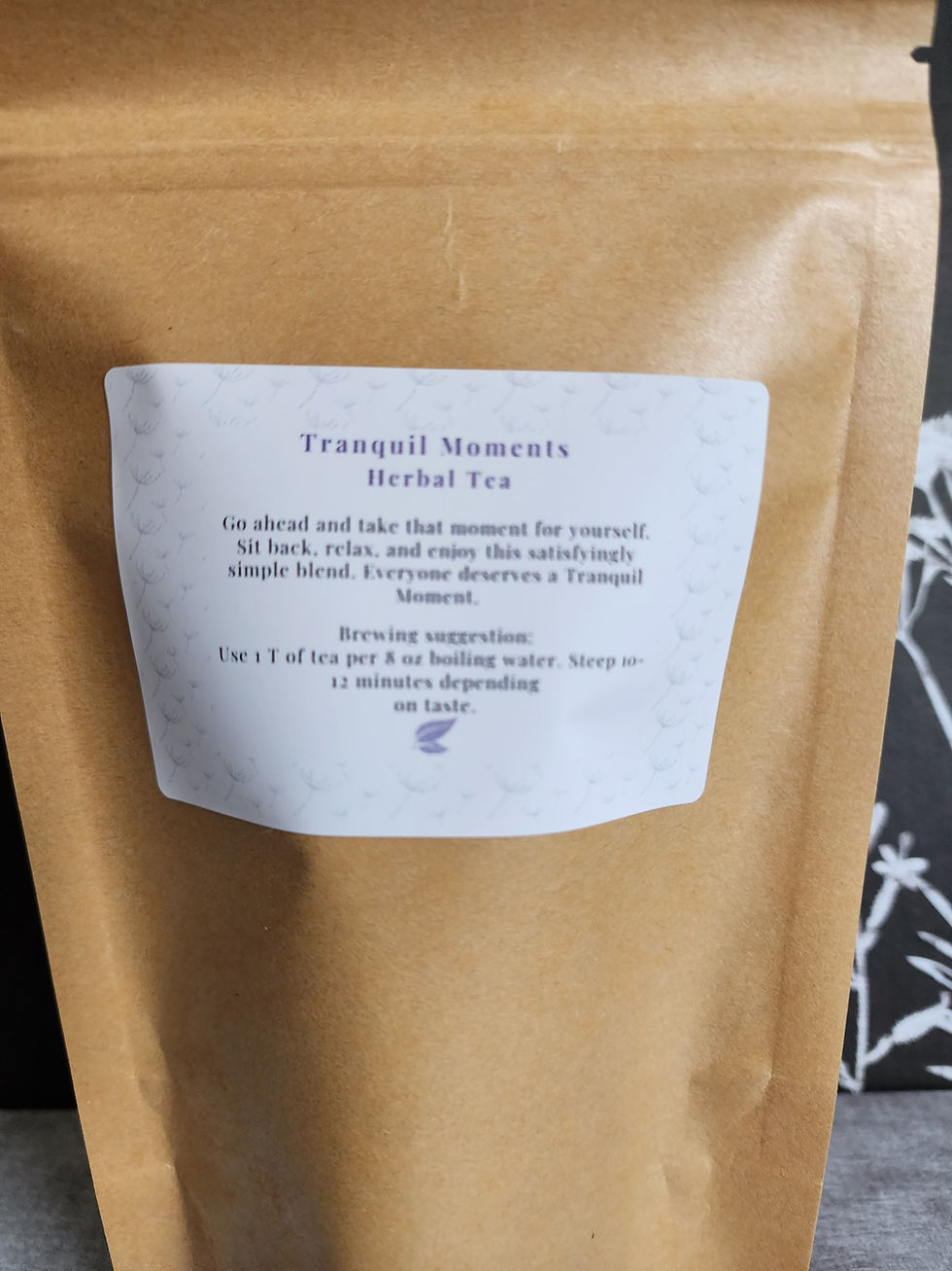 Thumbnail: Bag of Sweet Dandelion Tranquil Moments Herbal Tea-back view