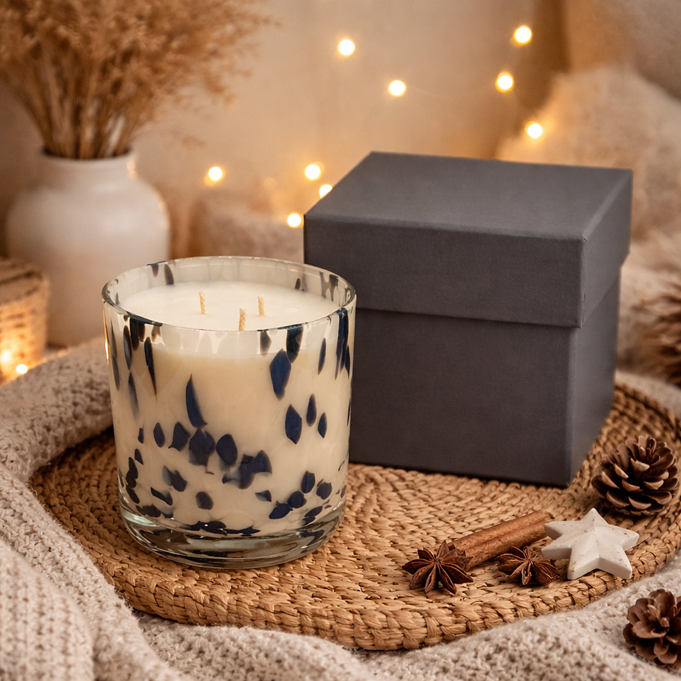 Thumbnail: Dalmatian / Cheetah 3-wick Large Soy Candle