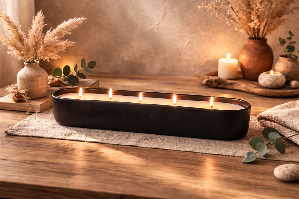 Thumbnail: Large Baguette  6 wick Candle