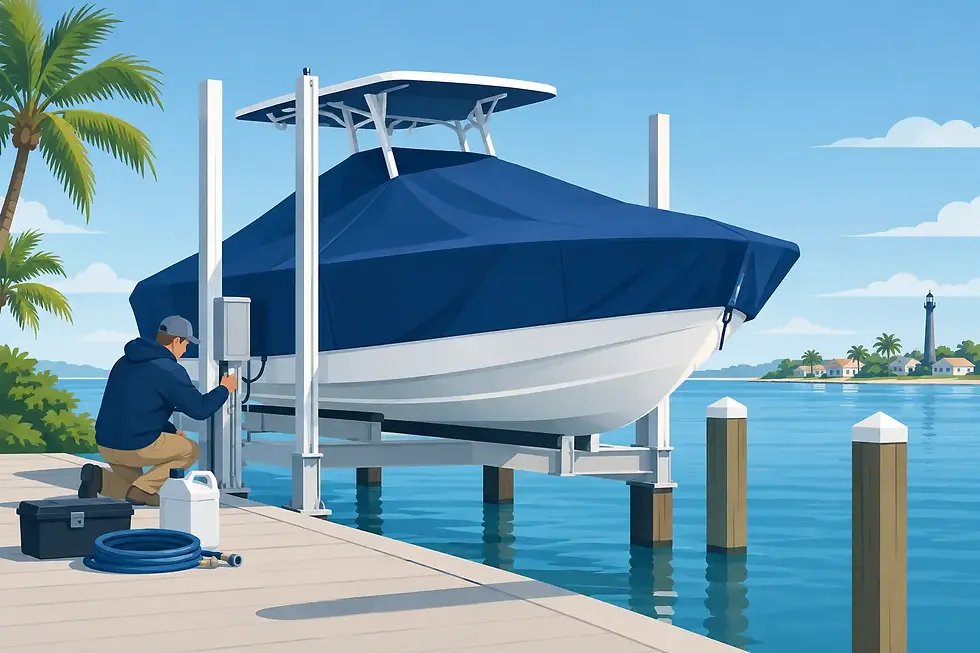 Boat Lift Winterization for Gulf Coast Owners