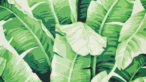 PKaufmann Las Olas tropical palm print fabric in the color Green