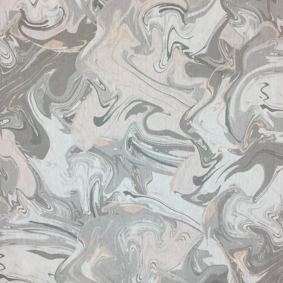 Kate Spade marble print fabric used in making the grey and blush pink throw pillow