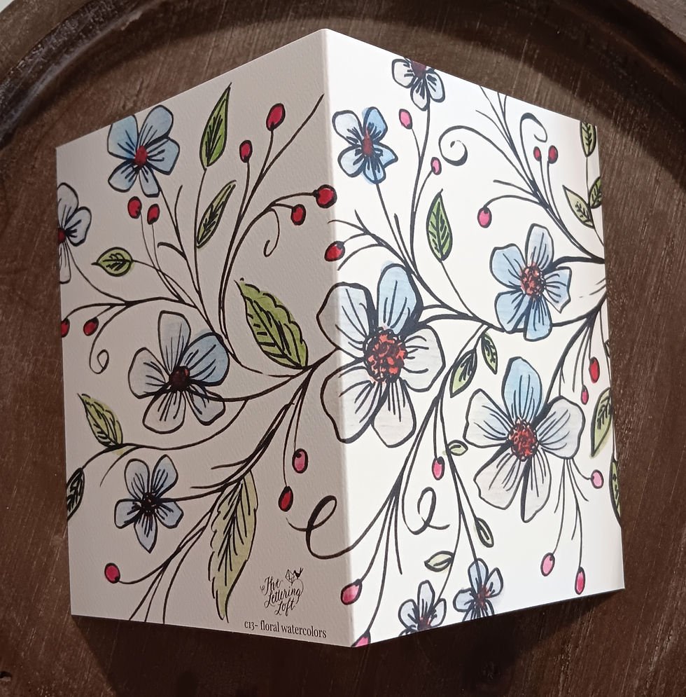Thumbnail: Floral Watercolors Card