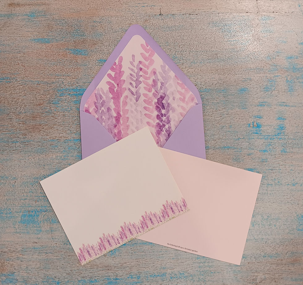 Thumbnail: Lavender Garden Stationery Pack