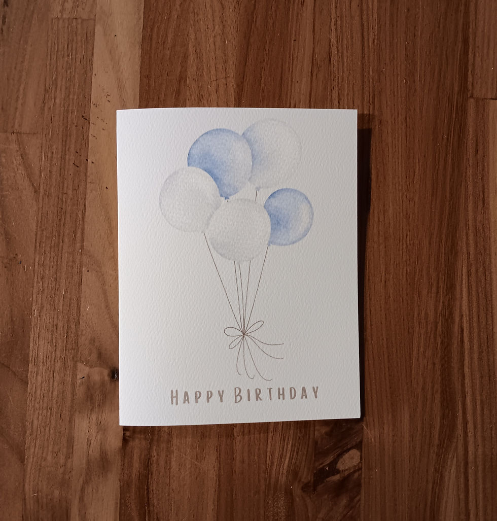 Thumbnail: Blue Birthday Balloons Card