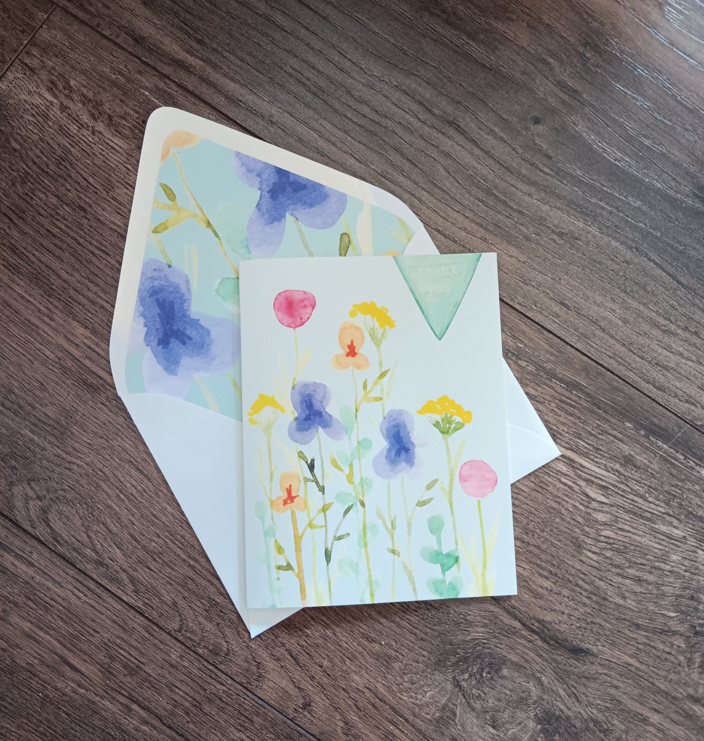 Floral Thank You Card