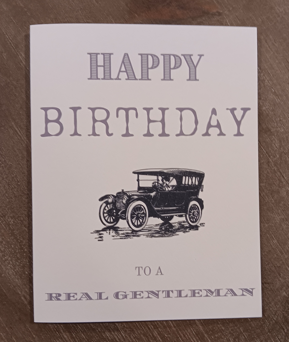 Thumbnail: Gentleman Birthday Card