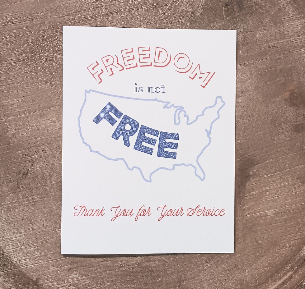Thumbnail: Freedom is Not Free Card