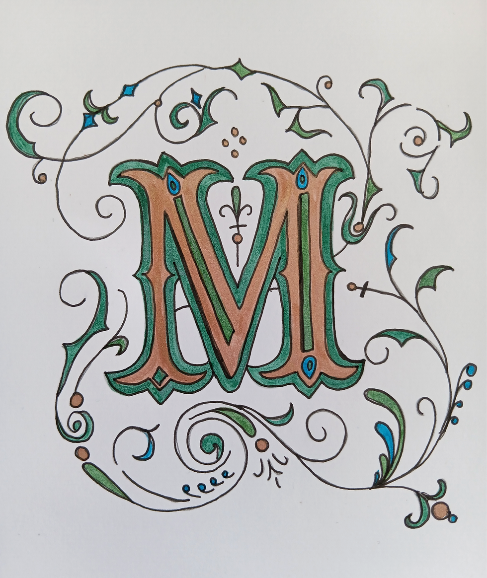 Custom Illuminated Initial