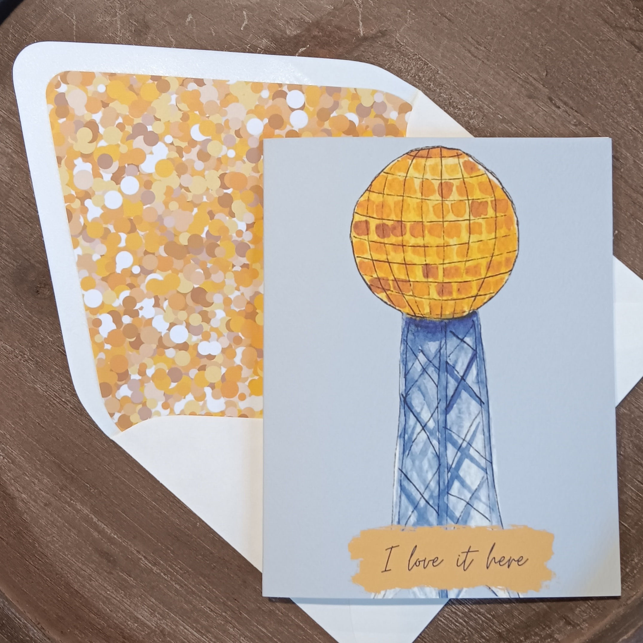 I Love it Here Sunsphere Card