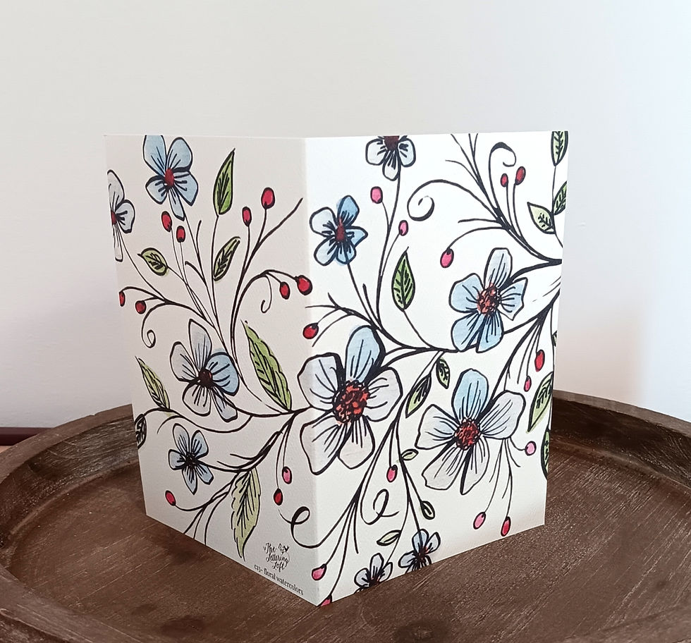 Thumbnail: Floral Watercolors Card