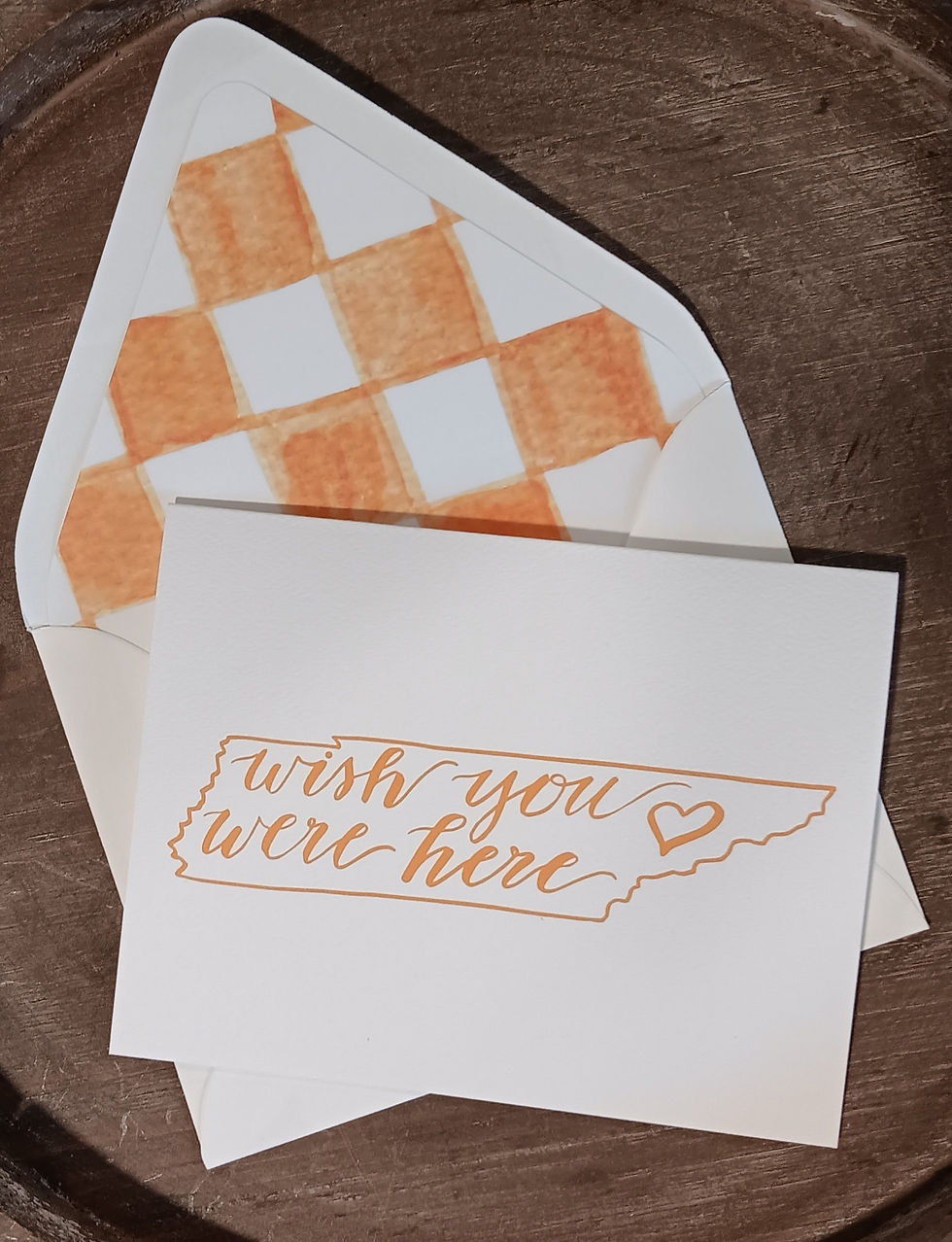 Thumbnail: Wish You Were Here Checkerboard Card