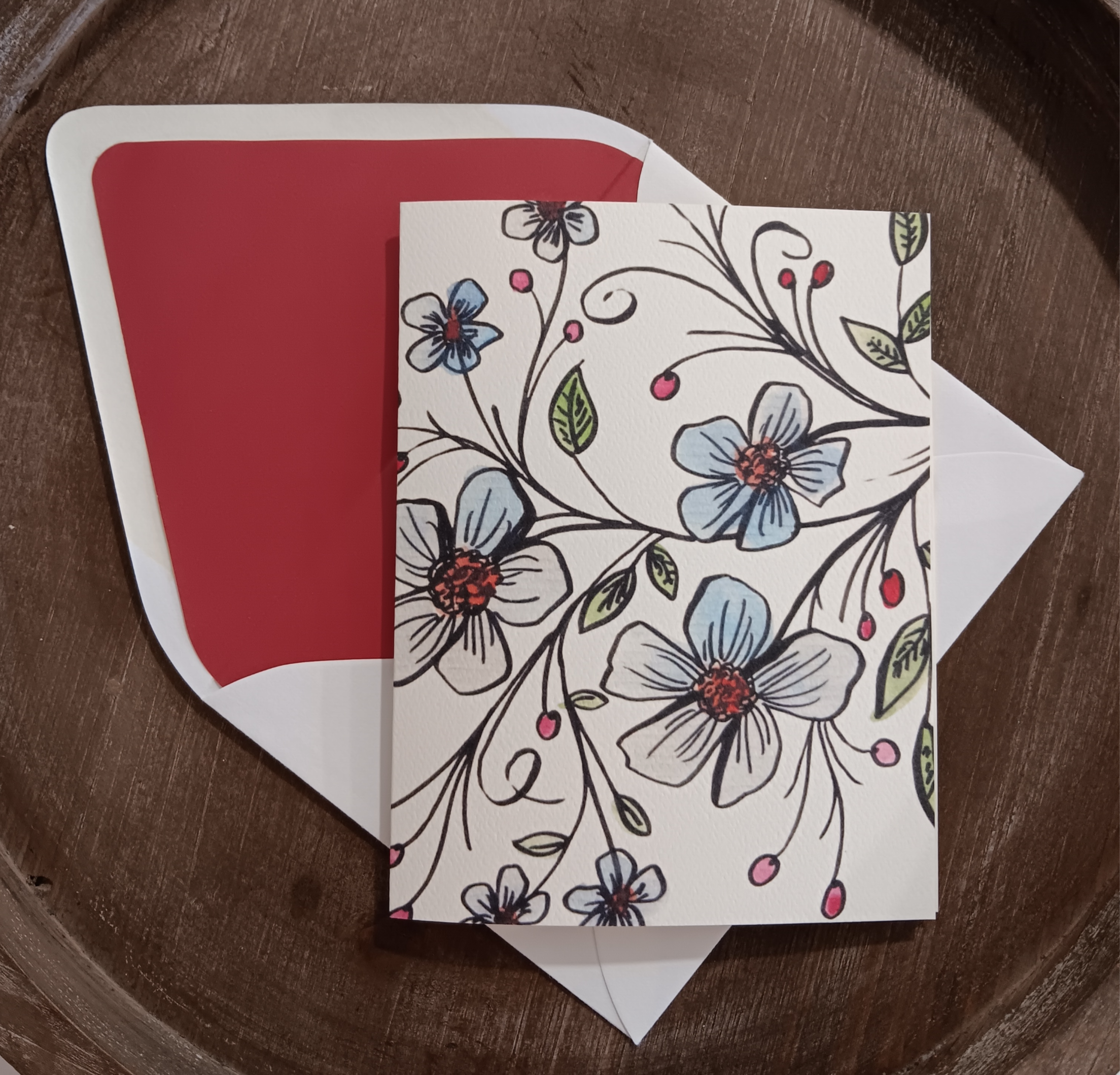 Floral Watercolors Card