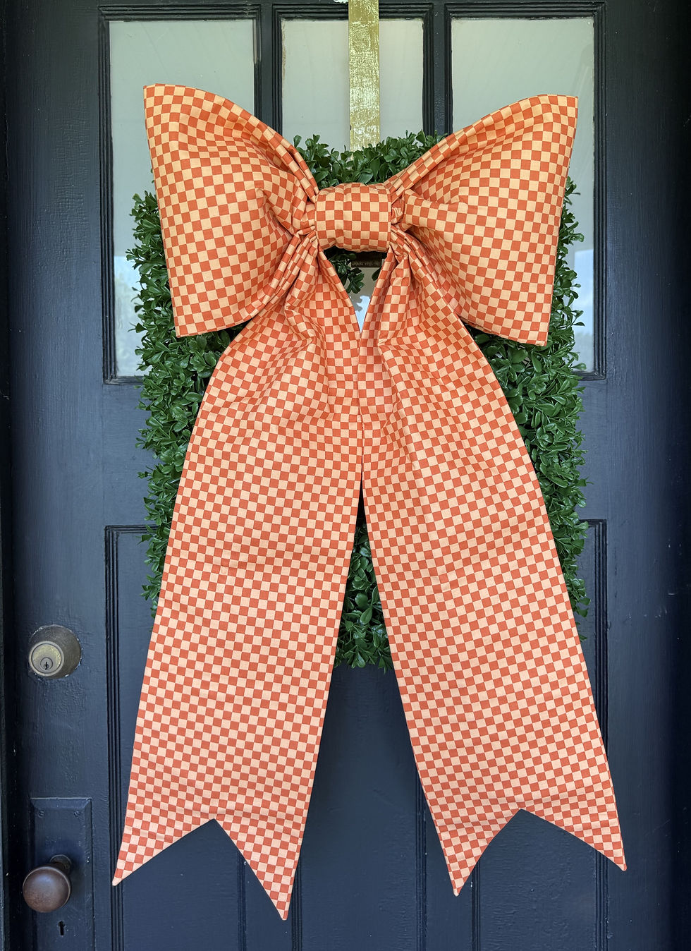 Orange Checkboard
