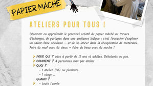 Temps de pause pour chacun : ateliers de papier mâché pour tous !