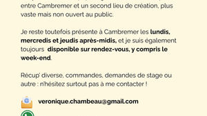 Nouveau projet artistique, nouveau rythme !