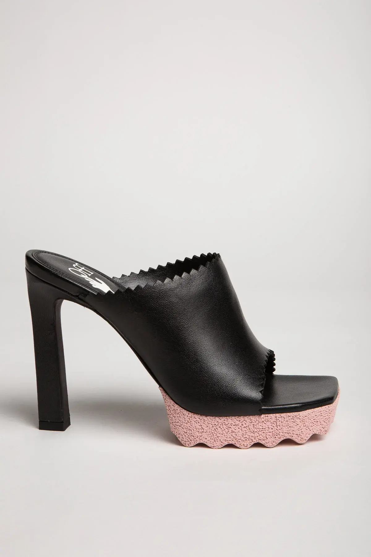 Off White Sponge Heel Mules