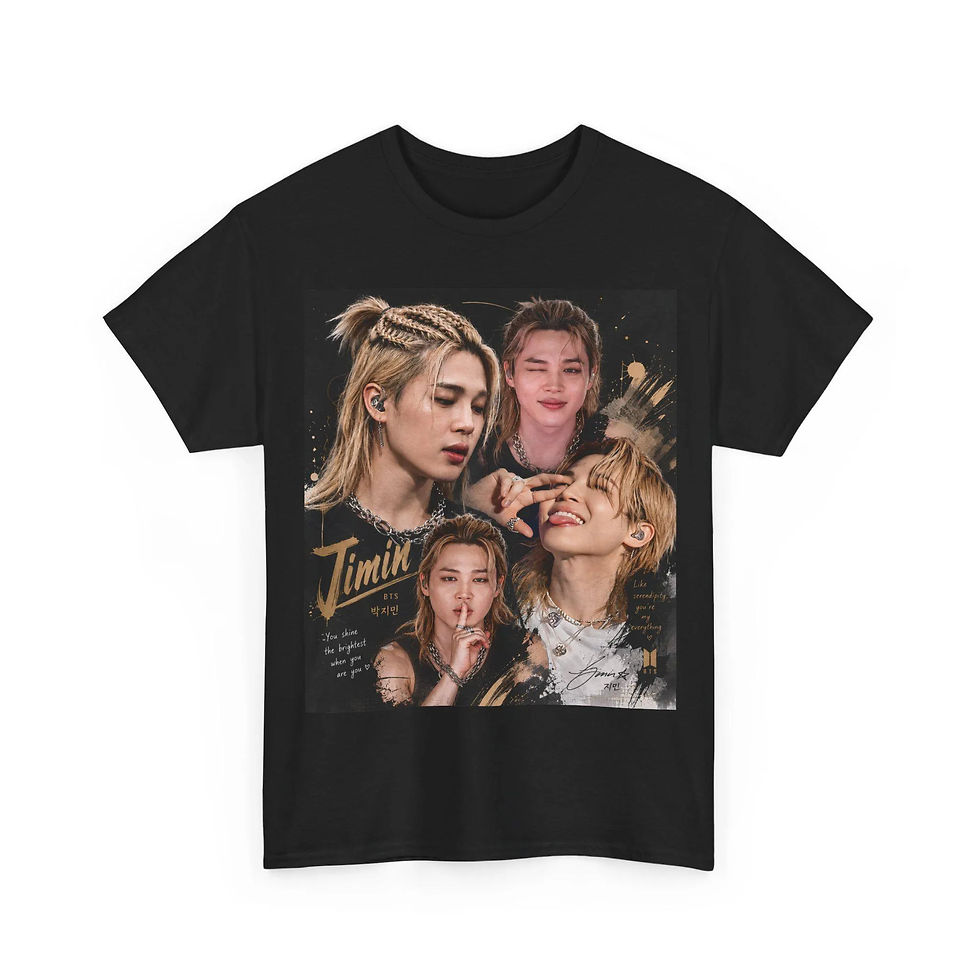 Thumbnail: 2026 New BT21 Jimin Arirang Unisex T-shirt Men Women Summer 100 Cotton Shirt Fas