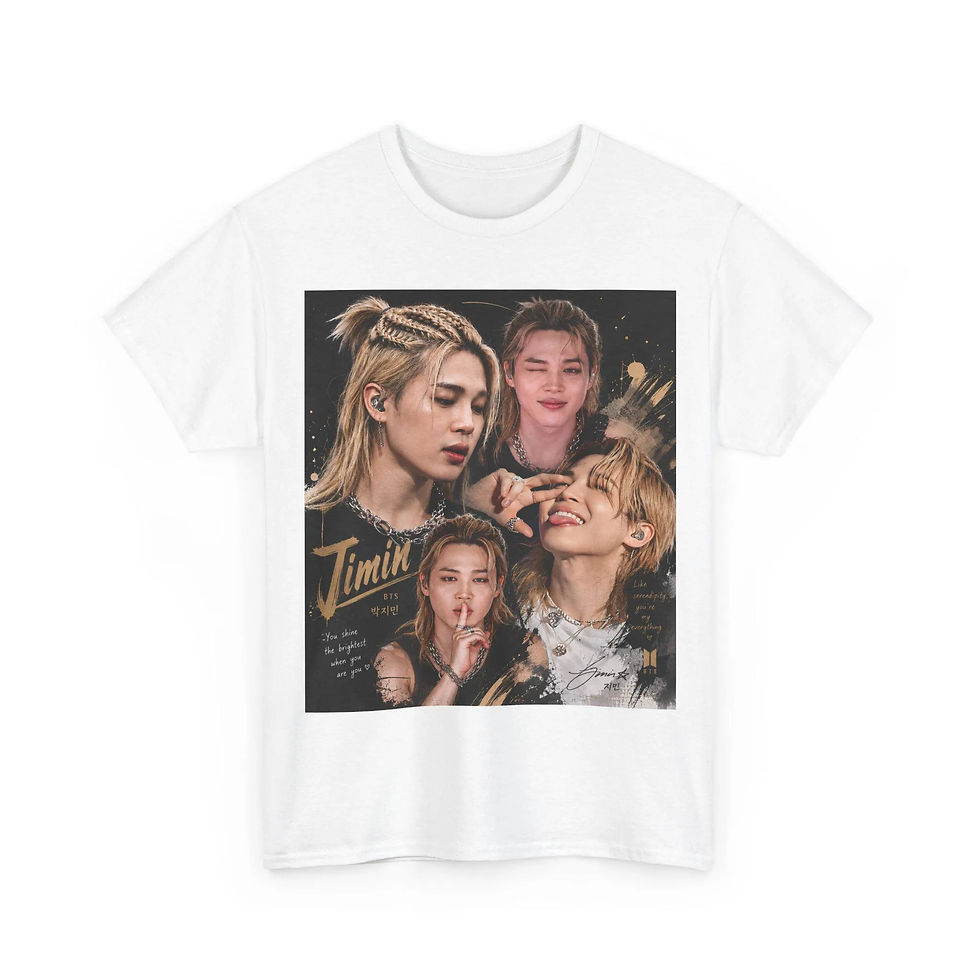 Thumbnail: 2026 New BT21 Jimin Arirang Unisex T-shirt Men Women Summer 100 Cotton Shirt Fas