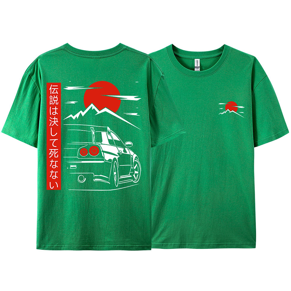 Thumbnail: Japanese Style Car JDM Culture GTR Racing T Shirts Men Women Street Wear Origina