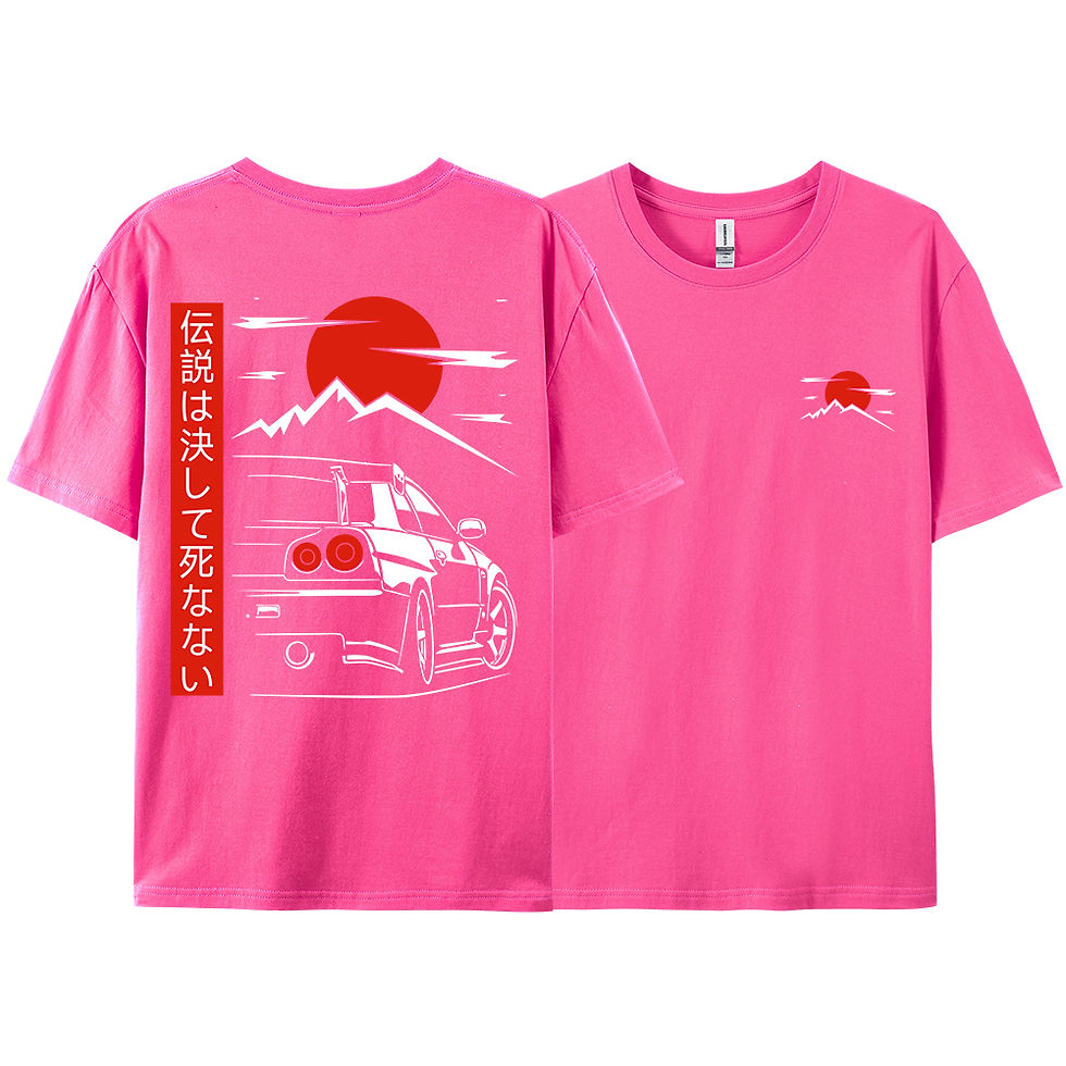 Thumbnail: Japanese Style Car JDM Culture GTR Racing T Shirts Men Women Street Wear Origina