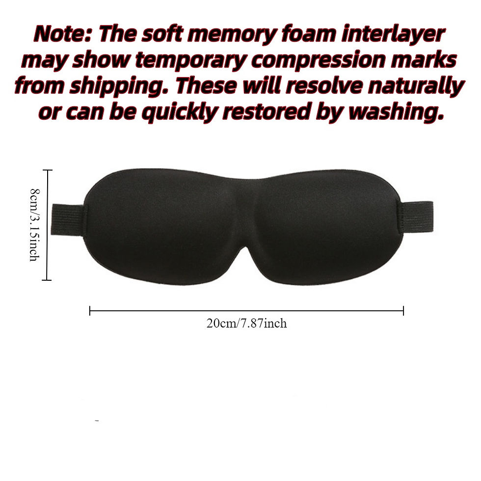 Thumbnail: 3D Sleep Mask Blindfold Sleeping Aid Soft Memory Foam Eye mask for Sleeping Trav