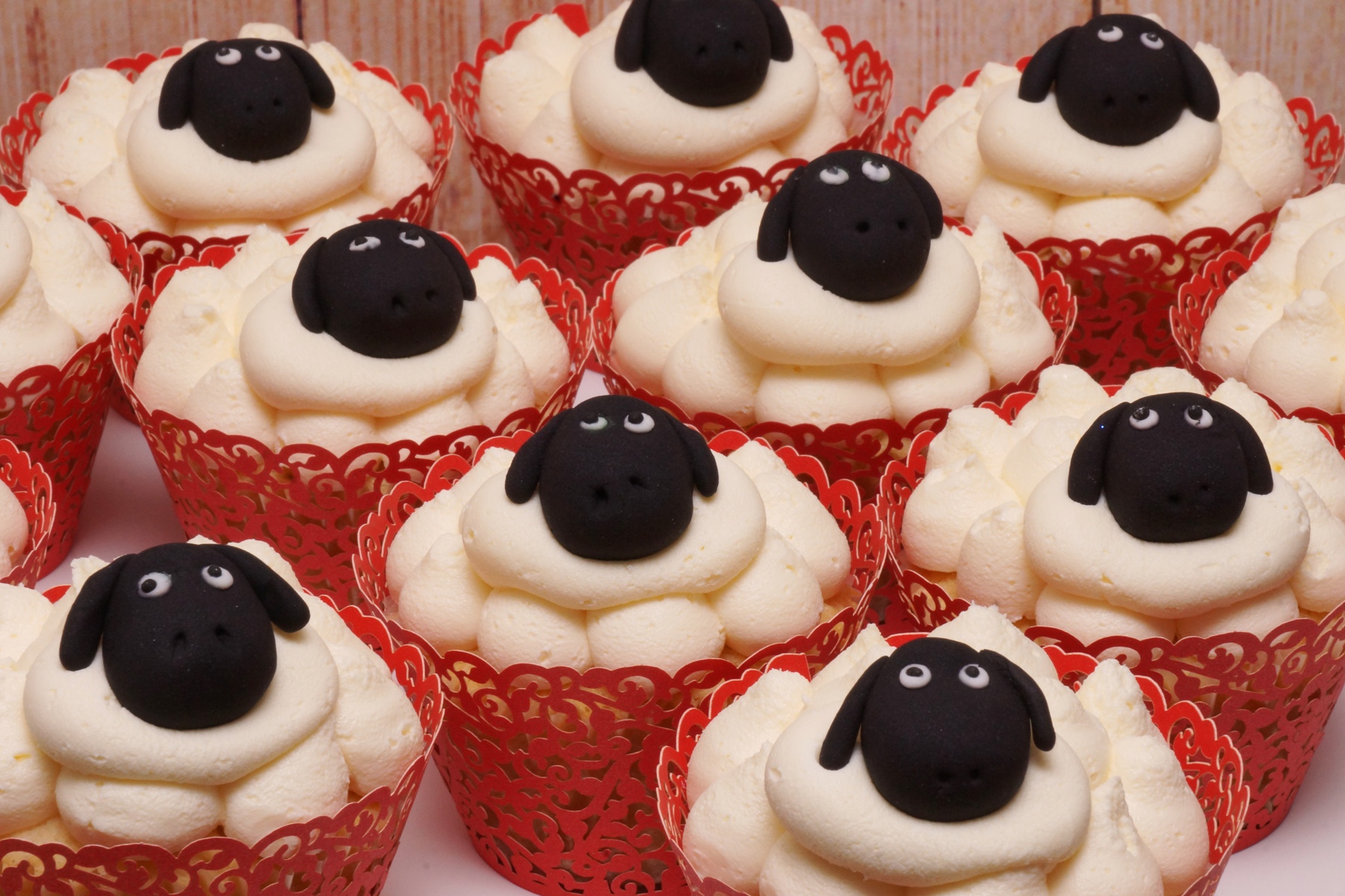 Sheep Cupcakes