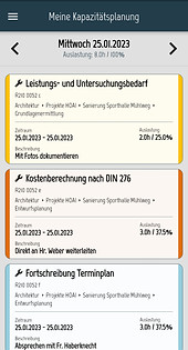 App Kapazitätsplanung