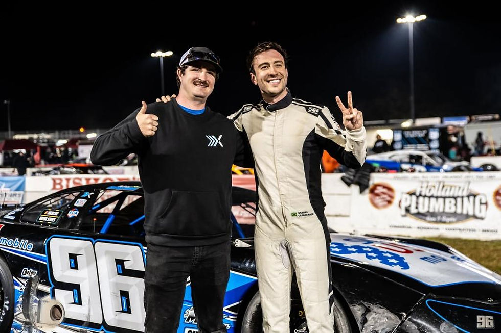 Piloto tricampeão da NASCAR Special Edition no Brasil, Gabriel Casagrande concluiu mais uma sequência de provas no oval de New Smyrna, na Flórida, onde acelerou na NASCAR Pro Late Models, base da NASCAR americana. O piloto paranaense disputou três corridas e conquistou dois segundos lugares e uma quarta posição com a equipe Nexus Racing.