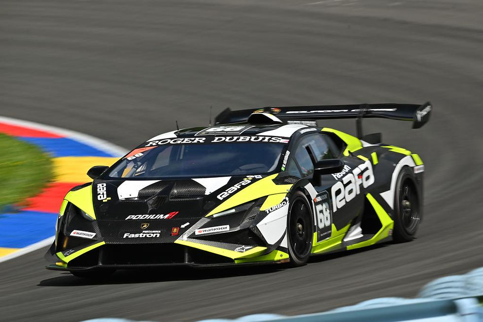 Kiko Porto larga na segunda fila na Corrida 1 da Lamborghini Super Trofeo em Road America
