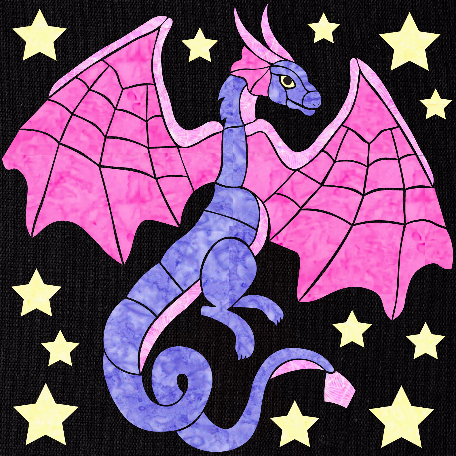Dragon Applique PDF Pattern